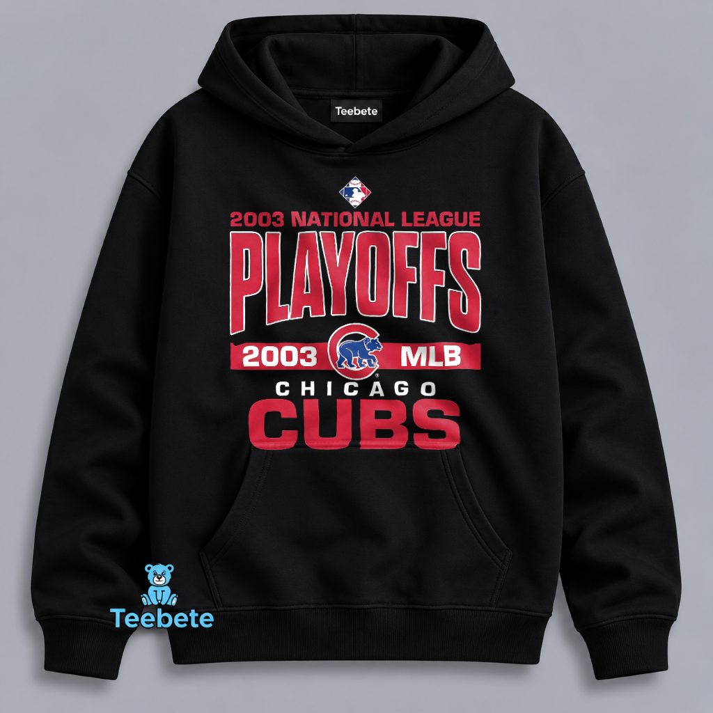 Chicago Cubs MLB 2003 Playoff Hoodie Commemorative Gifts Chicago Cubs MLB 2003 Playoff Hoodie Commemorative Gifts