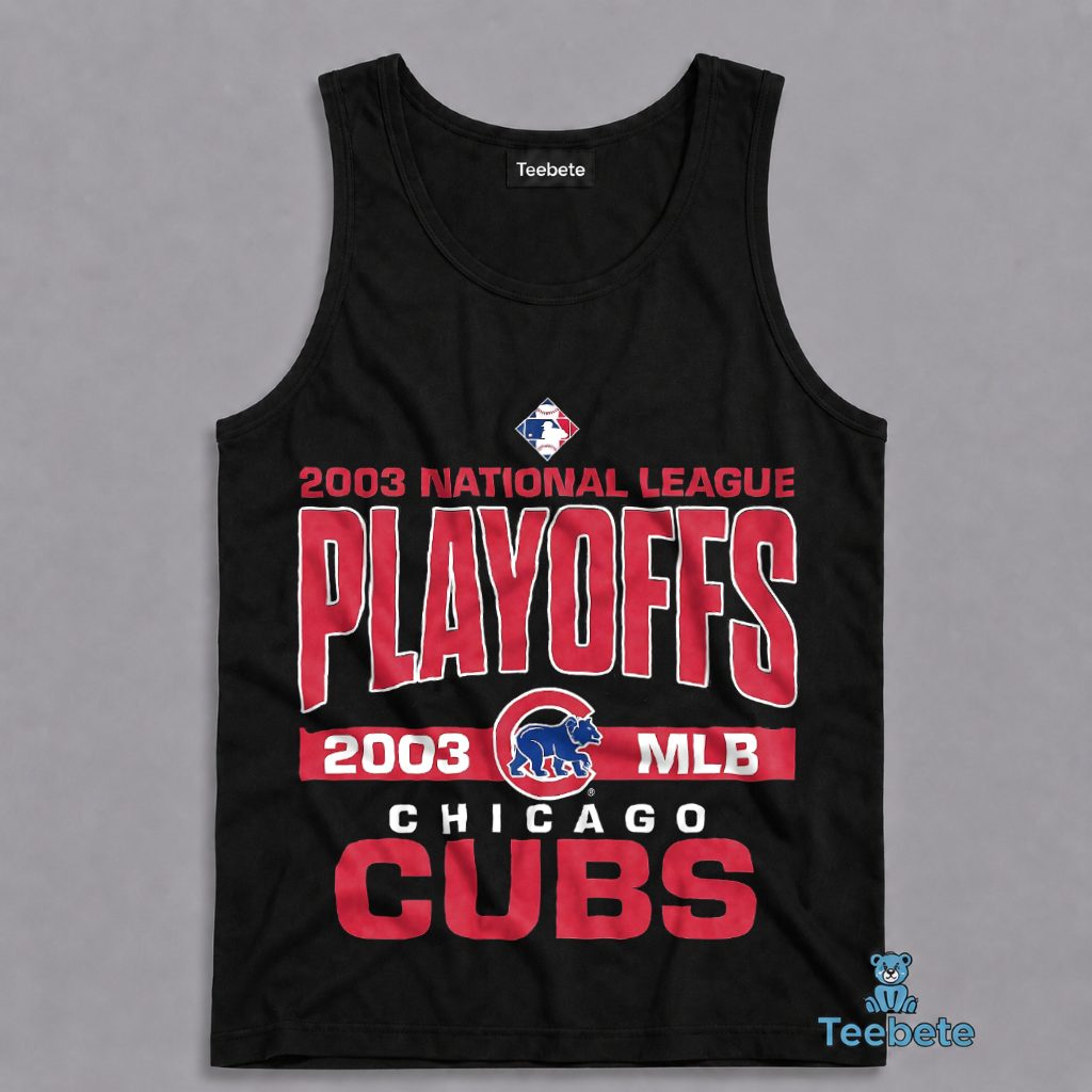 Chicago Cubs MLB 2003 Playoff Tanktop Commemorative Gifts Chicago Cubs MLB 2003 Playoff Tanktop Commemorative Gifts