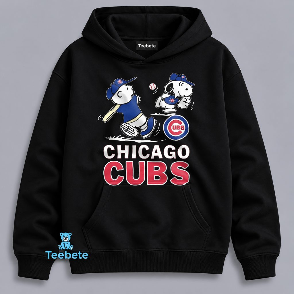 Chicago Cubs Snoopy Charlie Brown Baseball Fan Gift Hoodie Chicago Cubs Snoopy Charlie Brown Baseball Fan Gift Hoodie
