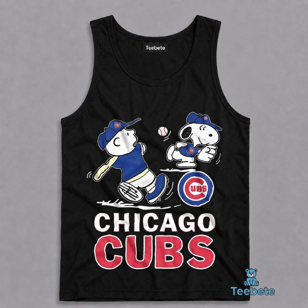 Chicago Cubs Snoopy Charlie Brown Baseball Fan Gift Tanktop Chicago Cubs Snoopy Charlie Brown Baseball Fan Gift Tanktop