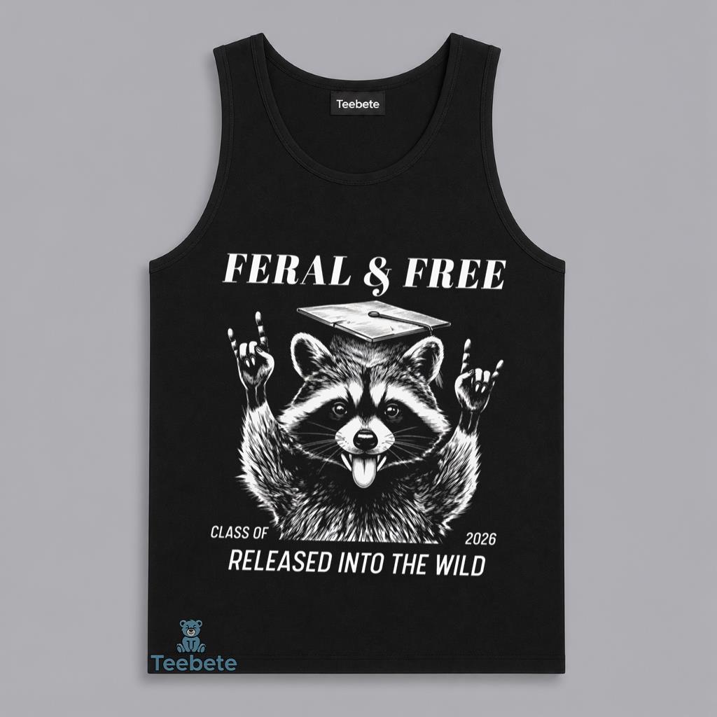 Class Of 2026 Feral Raccoon Graduation Tanktop Class Of 2026 Feral Raccoon Graduation Tanktop