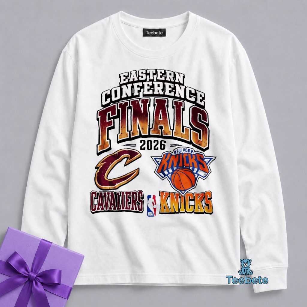 Cleveland Cavaliers New York Knicks 2026 East Finals Long Sleeve Cleveland Cavaliers New York Knicks 2026 East Finals Long Sleeve