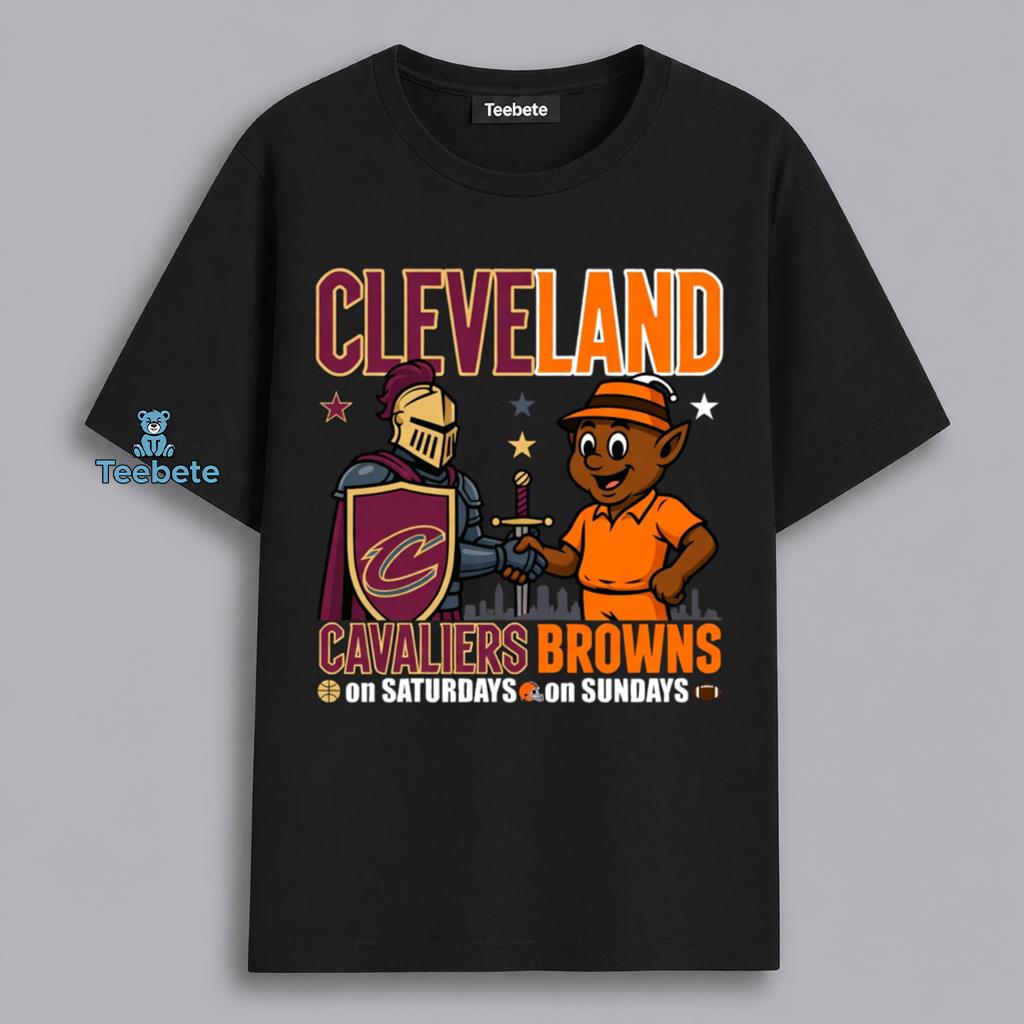 Cleveland Cavaliers Saturdays Browns Sundays Basketball Football Fan Gift Shirt