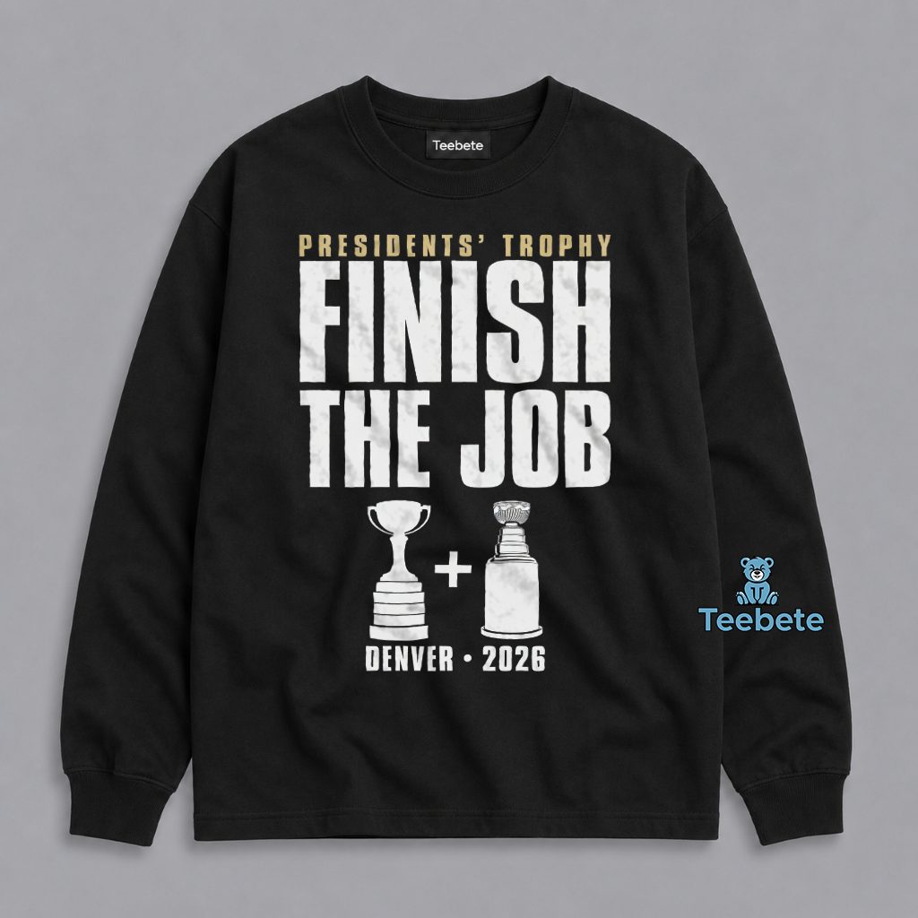 Colorado Avalanche Presidents Trophy Stanley Cup Champions 2026 Long Sleeve Colorado Avalanche Presidents Trophy Stanley Cup Champions 2026 Long Sleeve