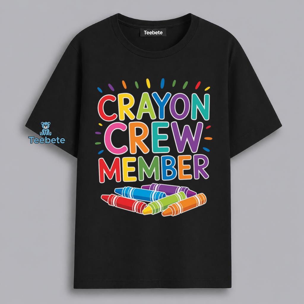 Crayon Crew Funny Elementary Teacher Back To School Shirt