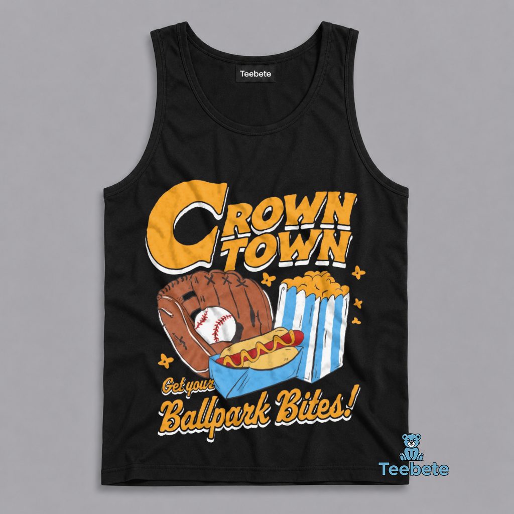 Crown Town Get Your Ballpark Bites Baseball Fan Tanktop Crown Town Get Your Ballpark Bites Baseball Fan Tanktop