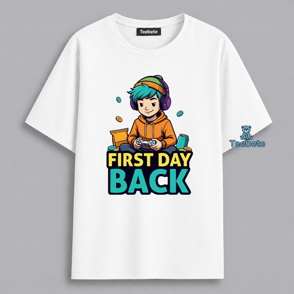 First Day Back Lazy Student Funny School Humor Shirt