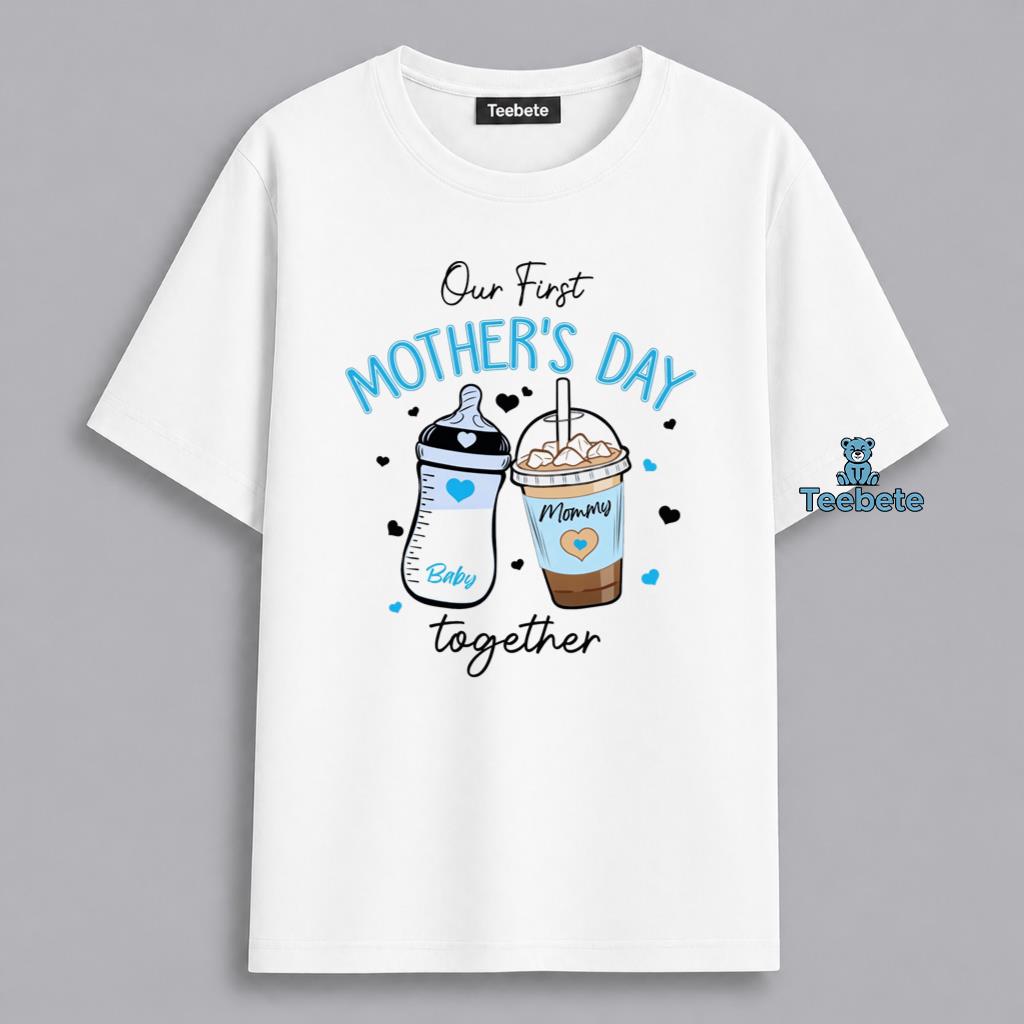 First Mothers Day Mommy And Baby Shirt