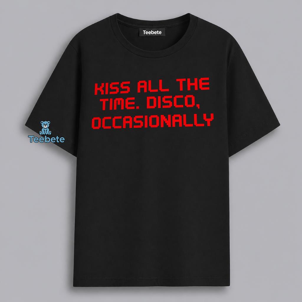 Funny Disco Kiss Humor Graphic Shirt