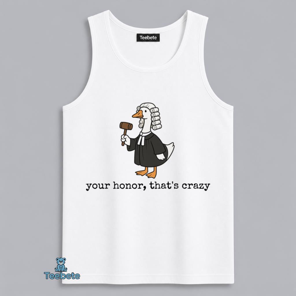 Funny Duck Judge Courtroom Humor Tanktop Funny Duck Judge Courtroom Humor Tanktop