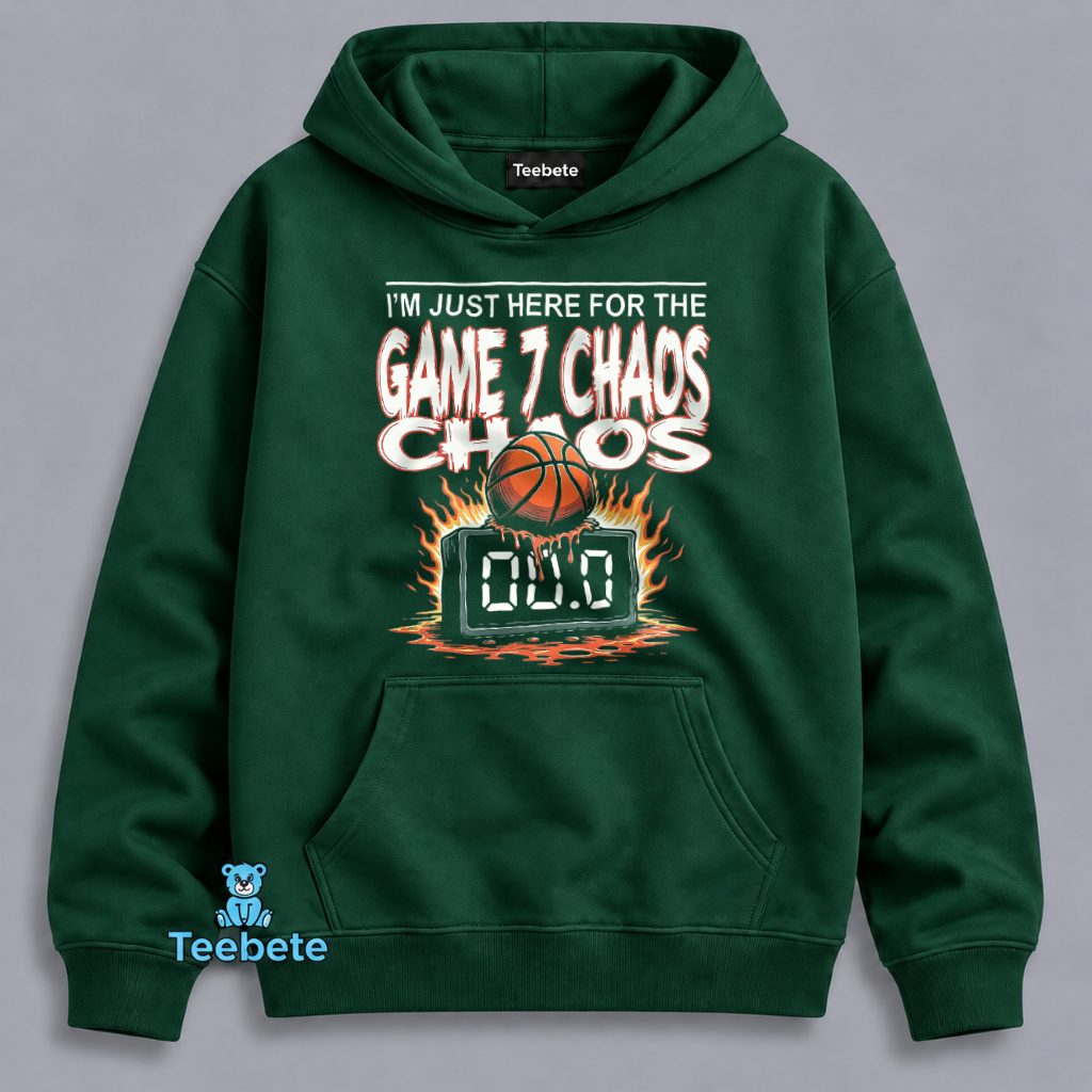 Funny NBA Playoffs Game 7 Chaos Fan Hoodie Funny NBA Playoffs Game 7 Chaos Fan Hoodie