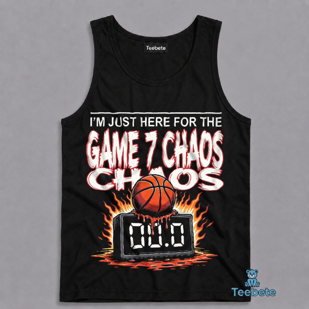 Funny NBA Playoffs Game 7 Chaos Fan Tanktop Funny NBA Playoffs Game 7 Chaos Fan Tanktop