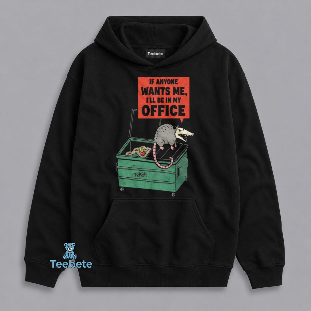 Funny Opossum Office Escape Humor Hoodie Funny Opossum Office Escape Humor Hoodie