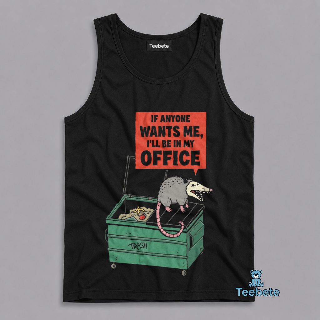 Funny Opossum Office Escape Humor Tanktop Funny Opossum Office Escape Humor Tanktop