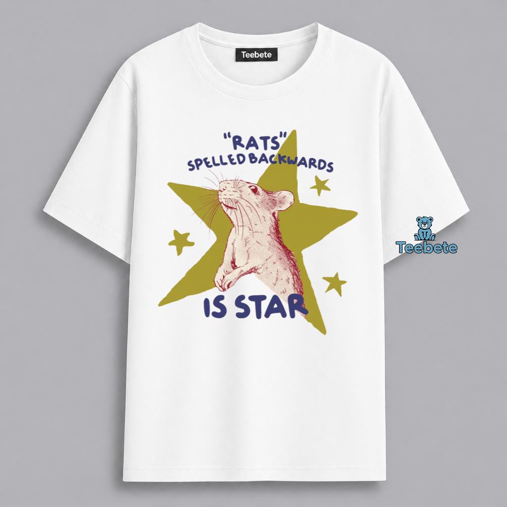 Funny Rat Star Backwards Meme Shirt