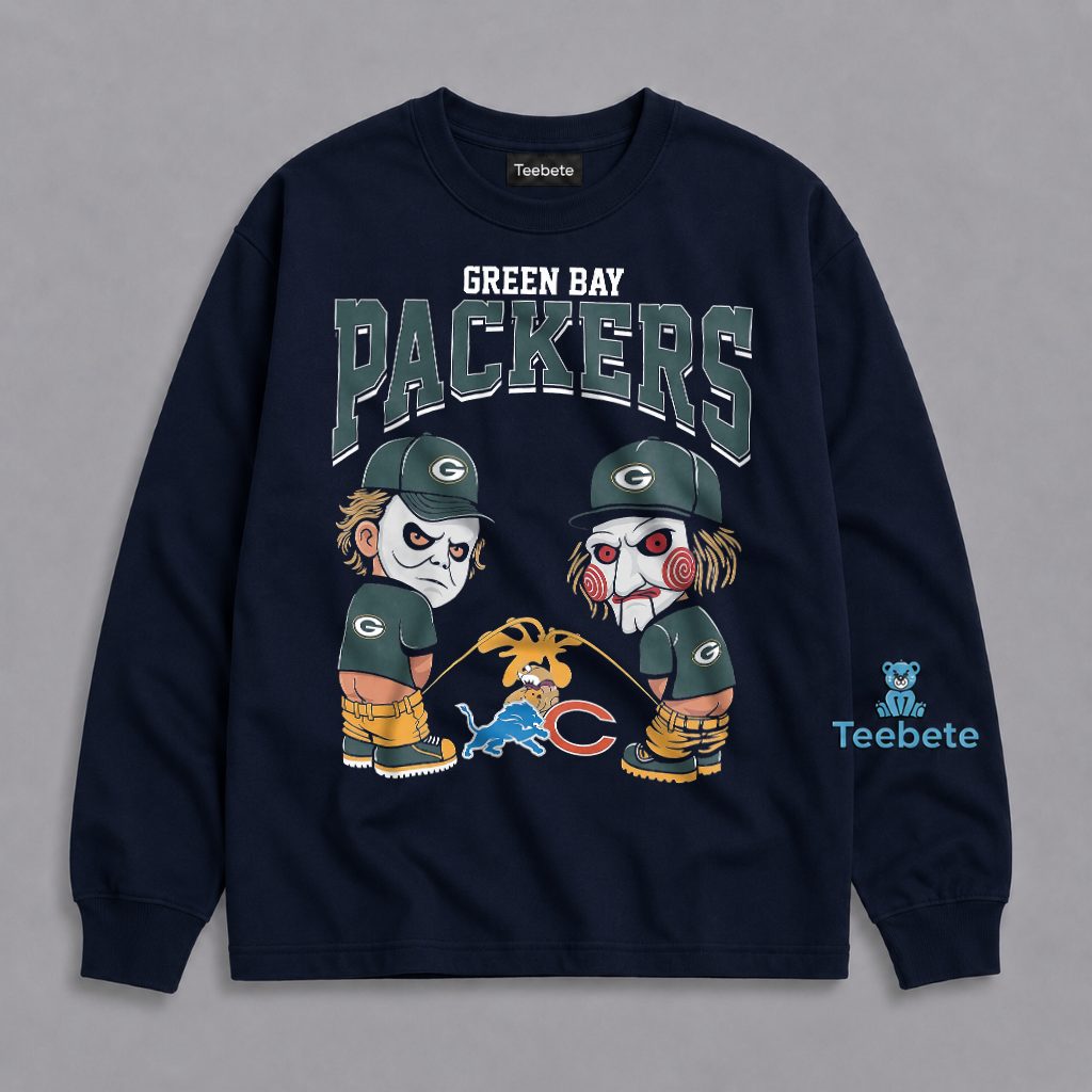 Green Bay Packers Detroit Lions Chicago Bears Rivalry Fan Long Sleeve Green Bay Packers Detroit Lions Chicago Bears Rivalry Fan Long Sleeve