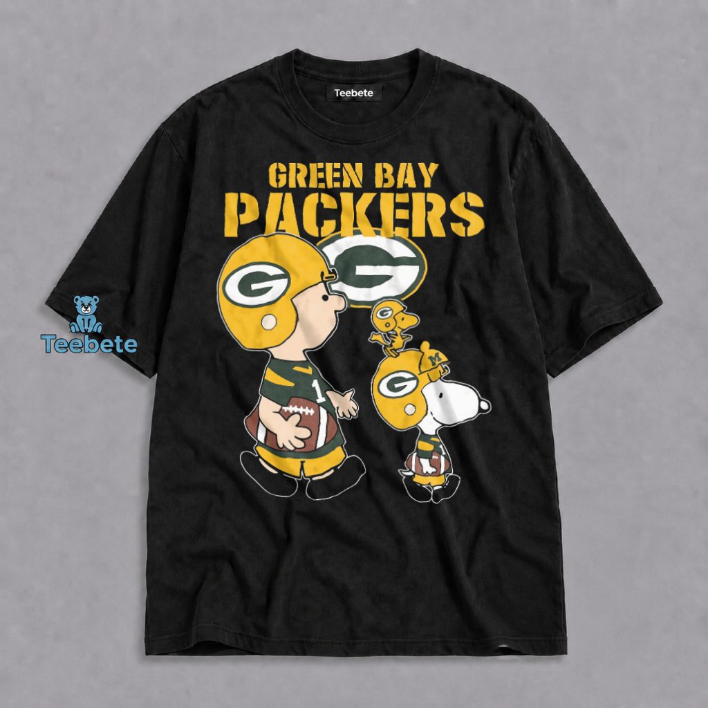 Green Bay Packers Snoopy Charlie Brown Football Fan Shirt