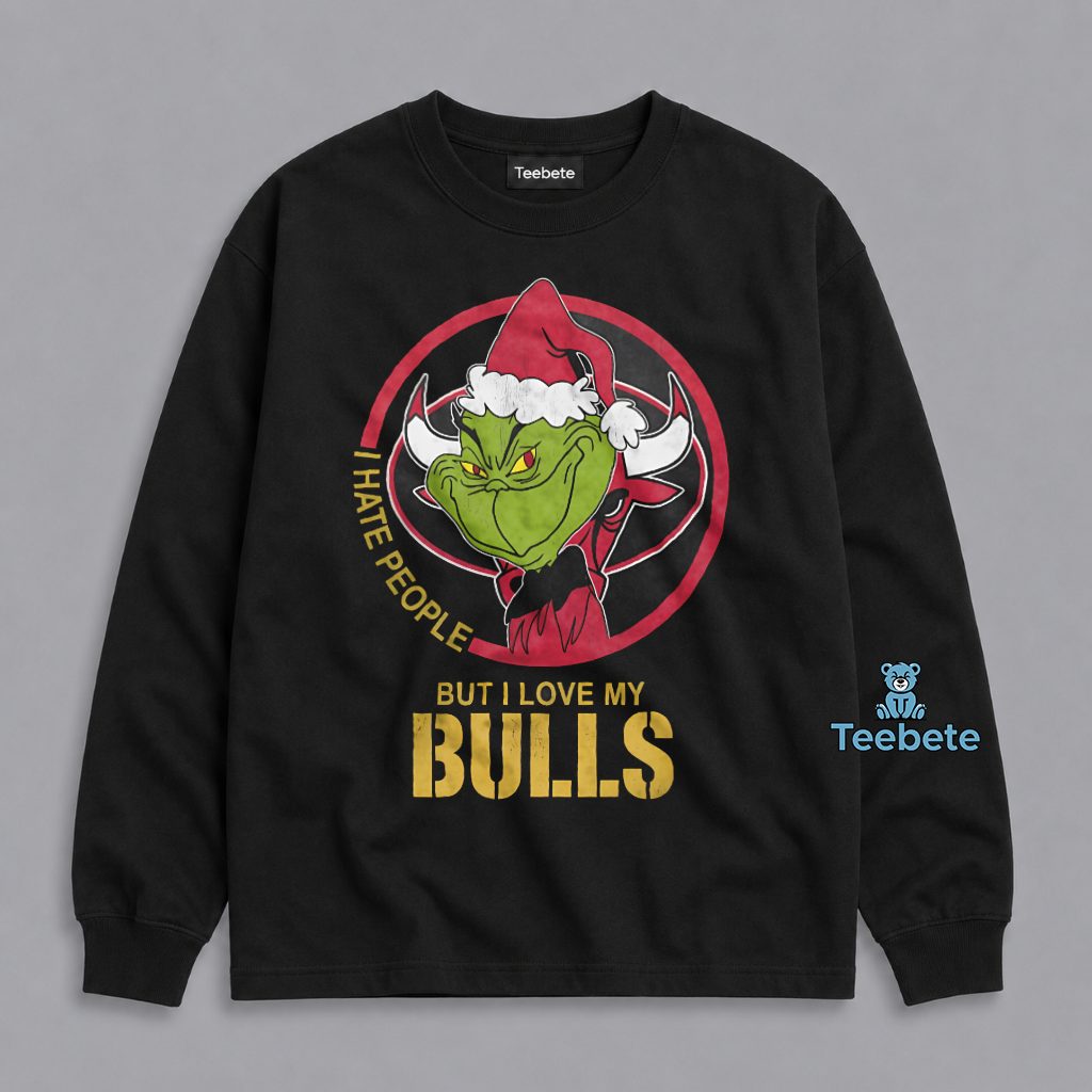 Grinch Antisocial Chicago Bulls Basketball Fan Long Sleeve Grinch Antisocial Chicago Bulls Basketball Fan Long Sleeve