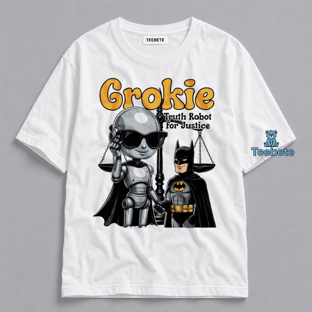 Grokie Truth Robot For Justice Funny Graphic Shirt