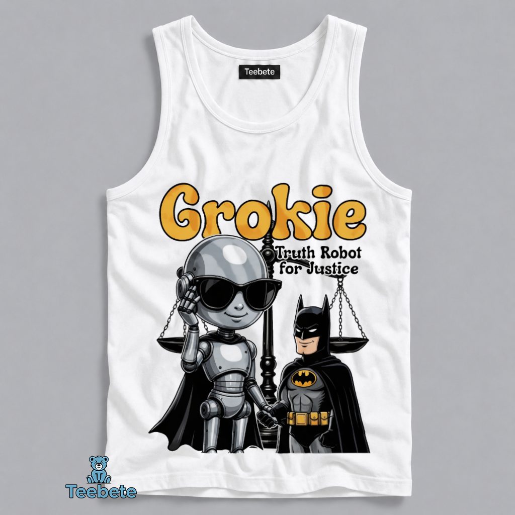 Grokie Truth Robot For Justice Funny Graphic Tanktop Grokie Truth Robot For Justice Funny Graphic Tanktop