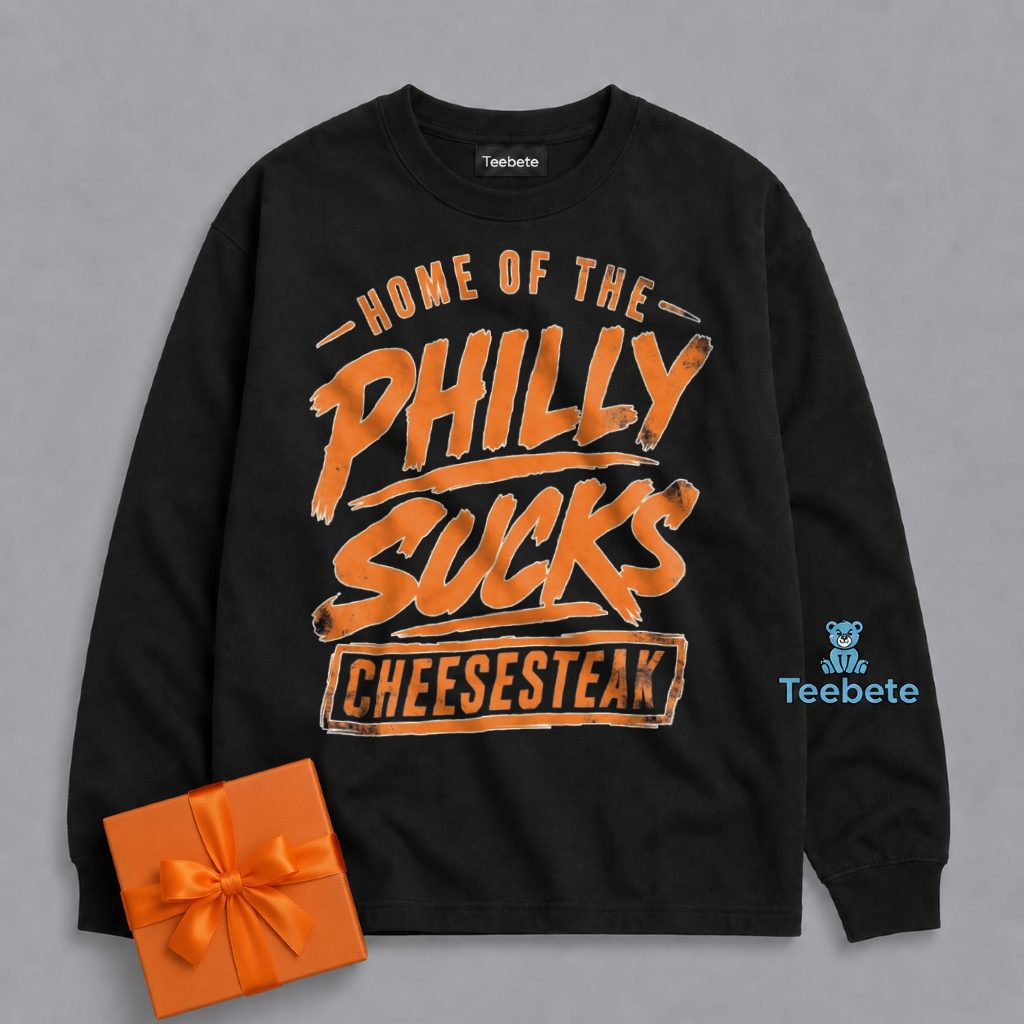 Home Of The Philly Sucks Cheesesteak Knicks Fan Long Sleeve Home Of The Philly Sucks Cheesesteak Knicks Fan Long Sleeve