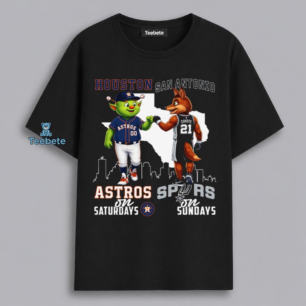 Houston Astros Saturdays San Antonio Spurs Sundays Sports Fan Shirt