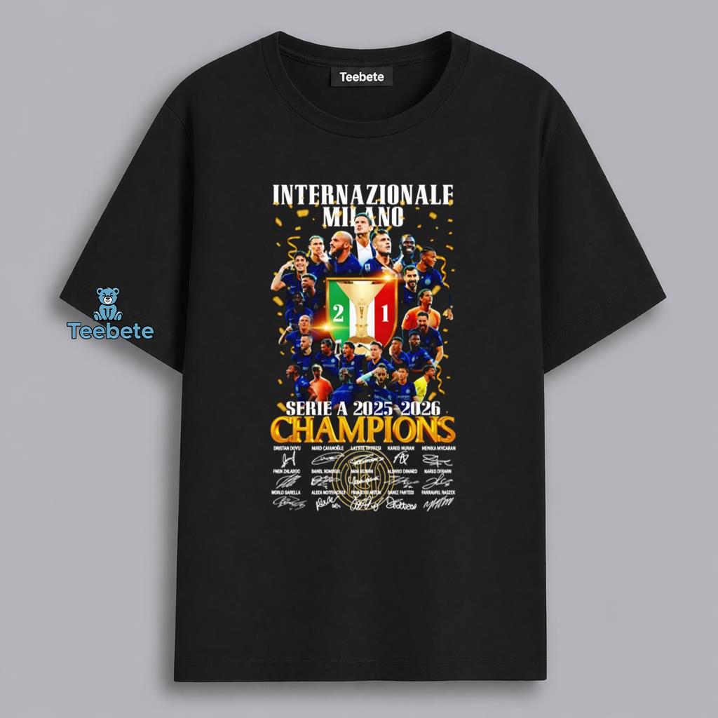 Internazionale Milano Serie A Champions Autograph Shirt