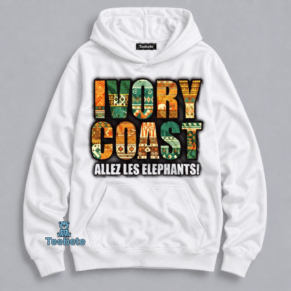Ivory Coast Allez Les Elephants 2026 World Cup Hoodie Ivory Coast Allez Les Elephants 2026 World Cup Hoodie