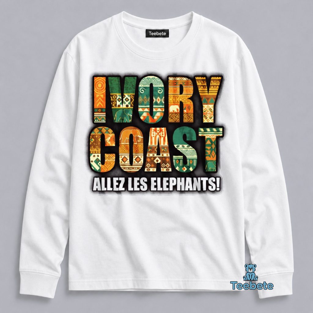 Ivory Coast Allez Les Elephants 2026 World Cup Long Sleeve Ivory Coast Allez Les Elephants 2026 World Cup Long Sleeve