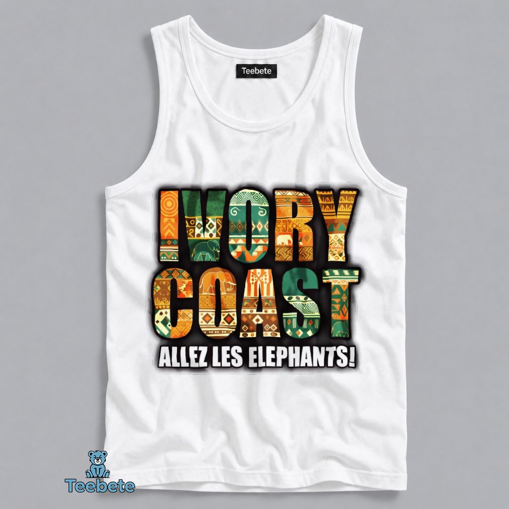 Ivory Coast Allez Les Elephants 2026 World Cup Tanktop Ivory Coast Allez Les Elephants 2026 World Cup Tanktop