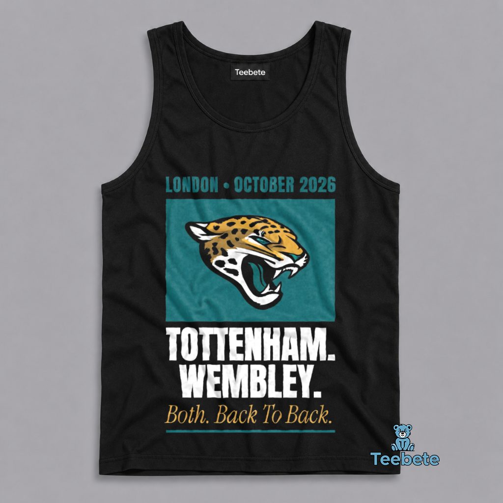 Jacksonville Jaguars London 2026 Double Header Wembley Tottenham NFL Fan Tanktop Jacksonville Jaguars London 2026 Double Header Wembley Tottenham NFL Fan Tanktop