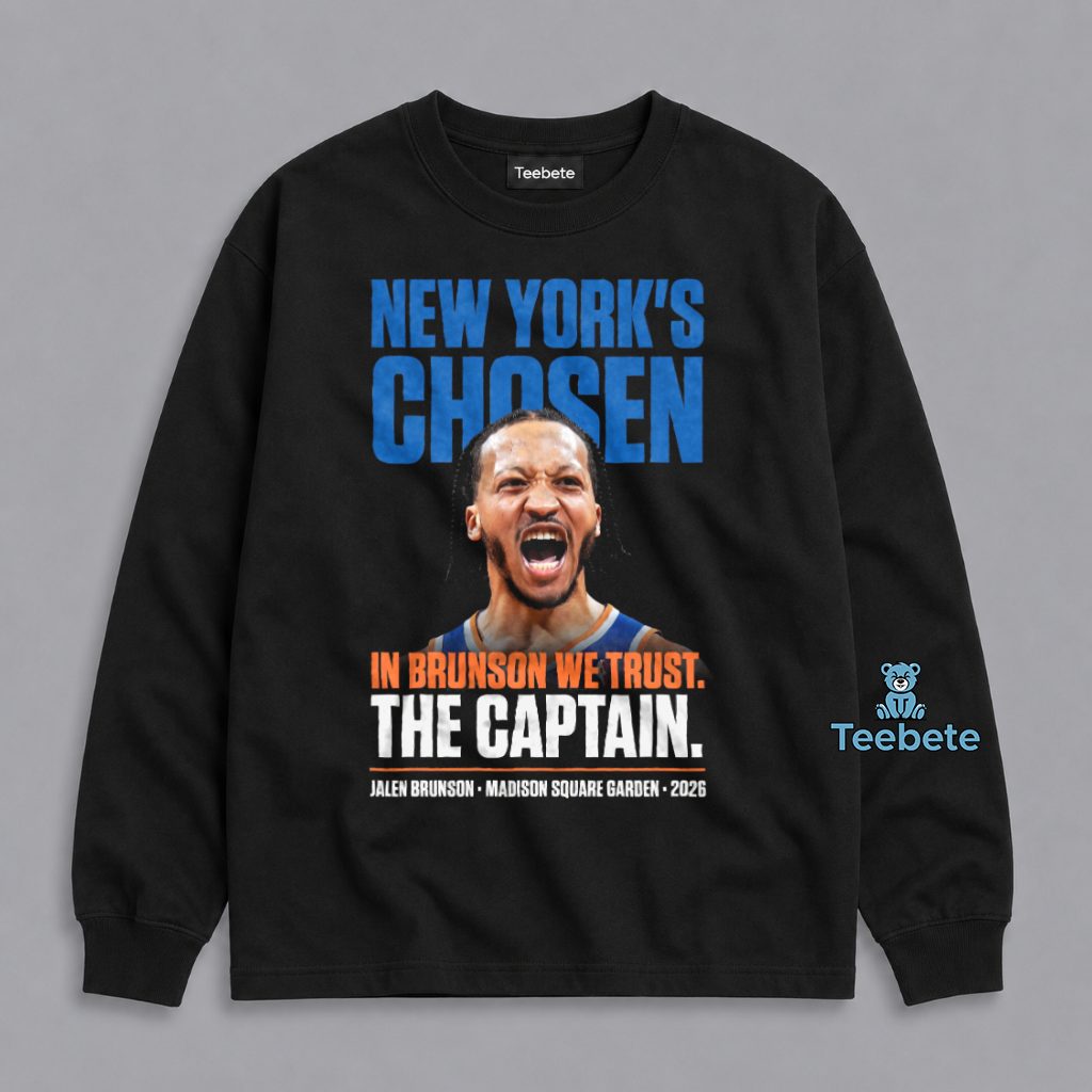 Jalen Brunson New York Basketball Leader Playoff Run Long Sleeve Jalen Brunson New York Basketball Leader Playoff Run Long Sleeve