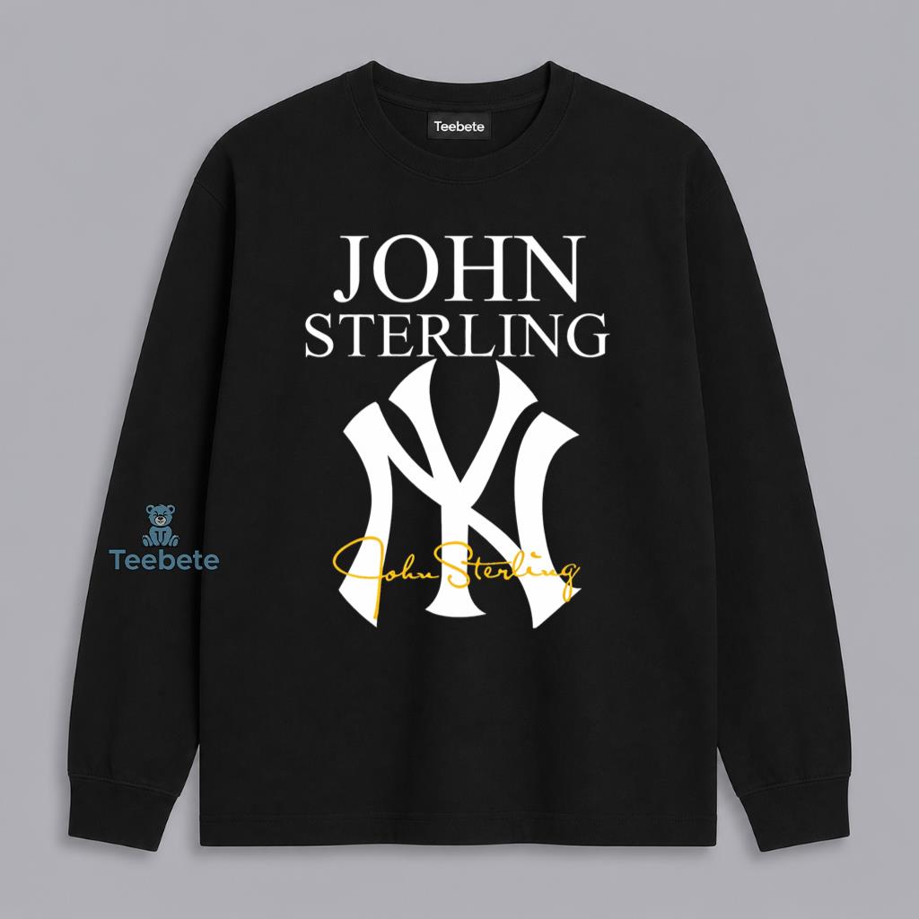 John Sterling Yankees Legendary Broadcaster Voice Signature Long Sleeve John Sterling Yankees Legendary Broadcaster Voice Signature Long Sleeve