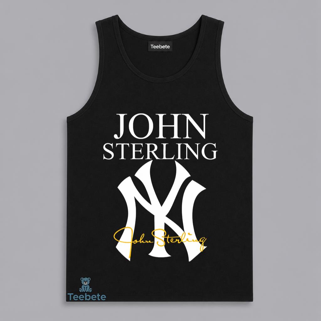 John Sterling Yankees Legendary Broadcaster Voice Signature Tanktop John Sterling Yankees Legendary Broadcaster Voice Signature Tanktop