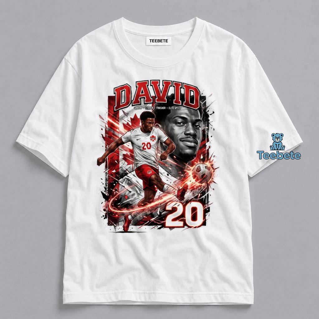 Jonathan David Canada No 20 FIFA World Cup 2026 Shirt