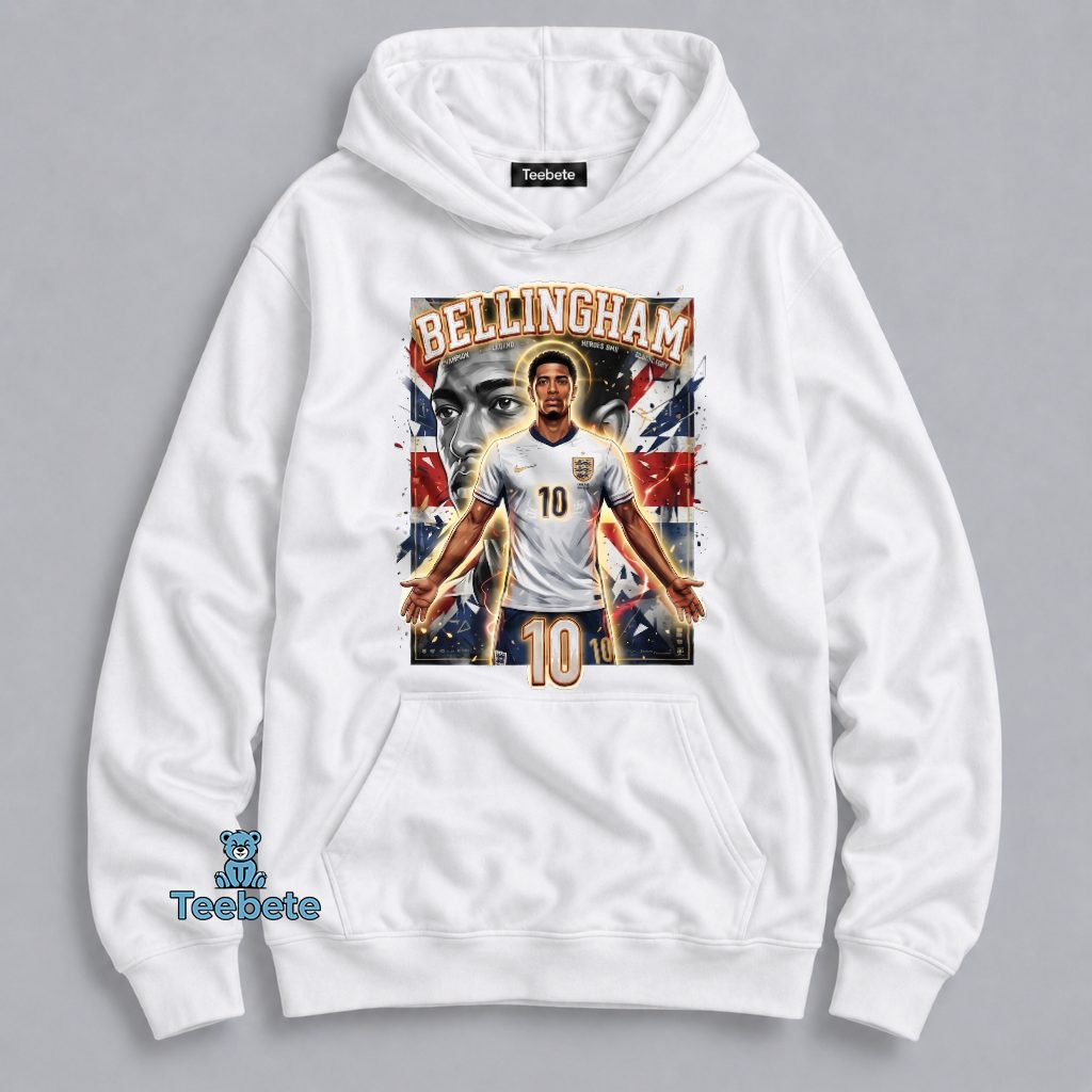 Jude Bellingham England FIFA World Cup 2026 Hoodie Jude Bellingham England FIFA World Cup 2026 Hoodie