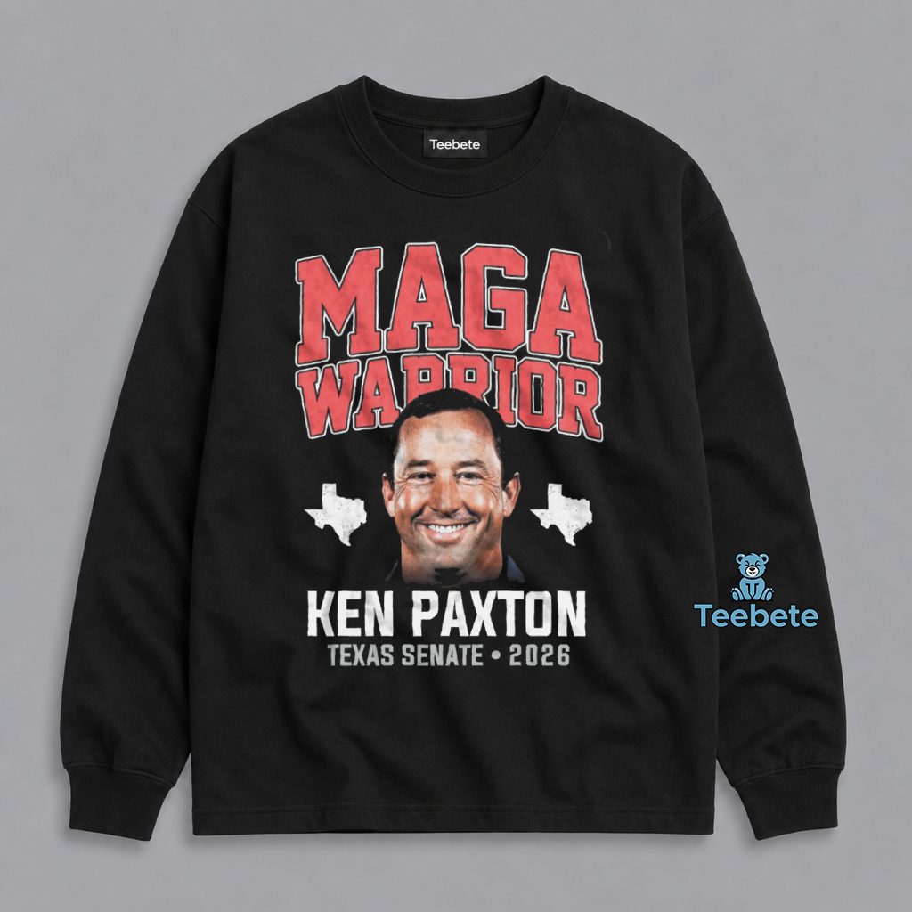 Ken Paxton Texas MAGA Warrior Primary Runoff Long Sleeve Ken Paxton Texas MAGA Warrior Primary Runoff Long Sleeve