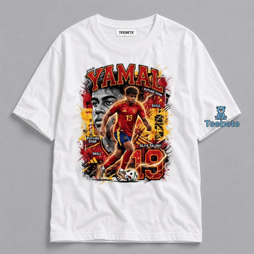 Lamine Yamal Spain Number 19 FIFA World Cup 2026 Shirt