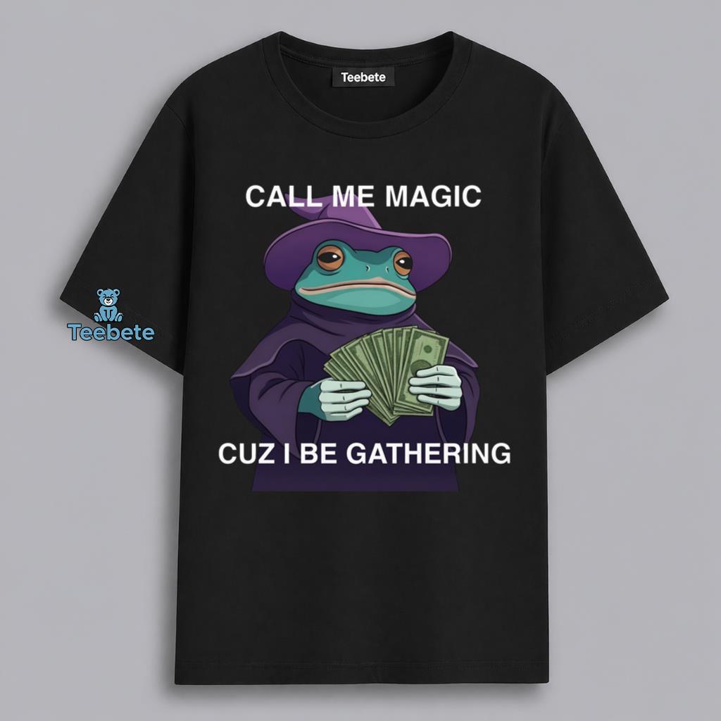 Magic Money Frog Funny Wizard Gathering Cash Shirt