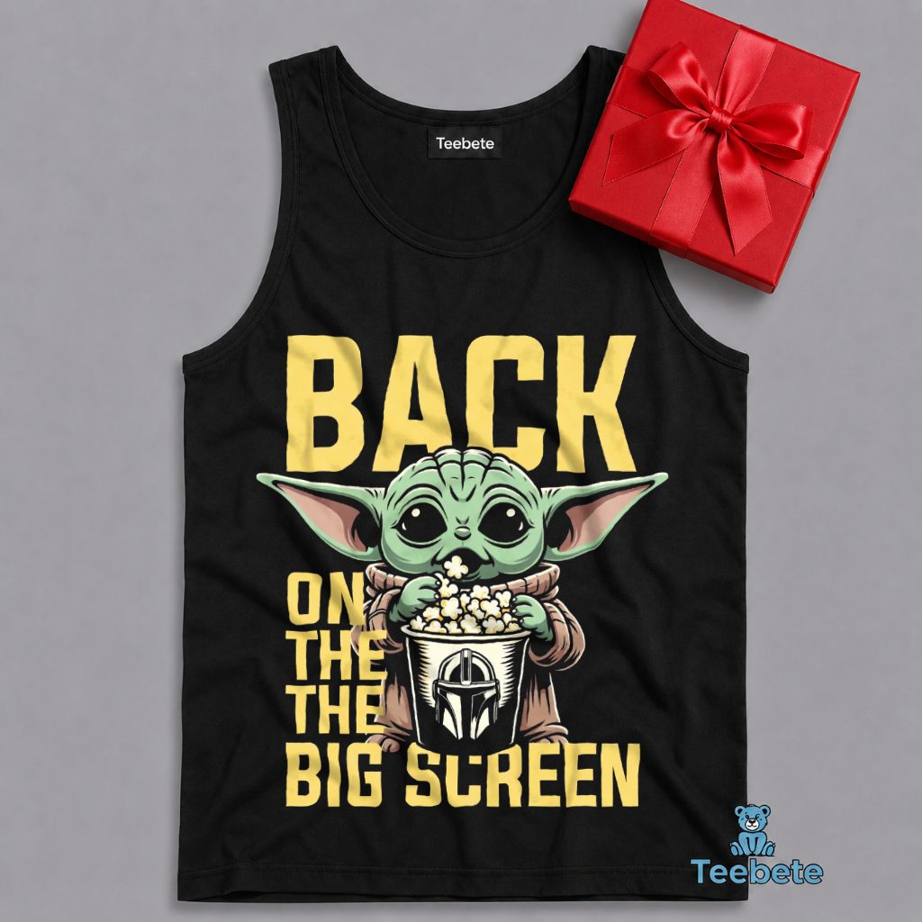 Mandalorian And Grogu Big Screen Celebration Tanktop Mandalorian And Grogu Big Screen Celebration Tanktop