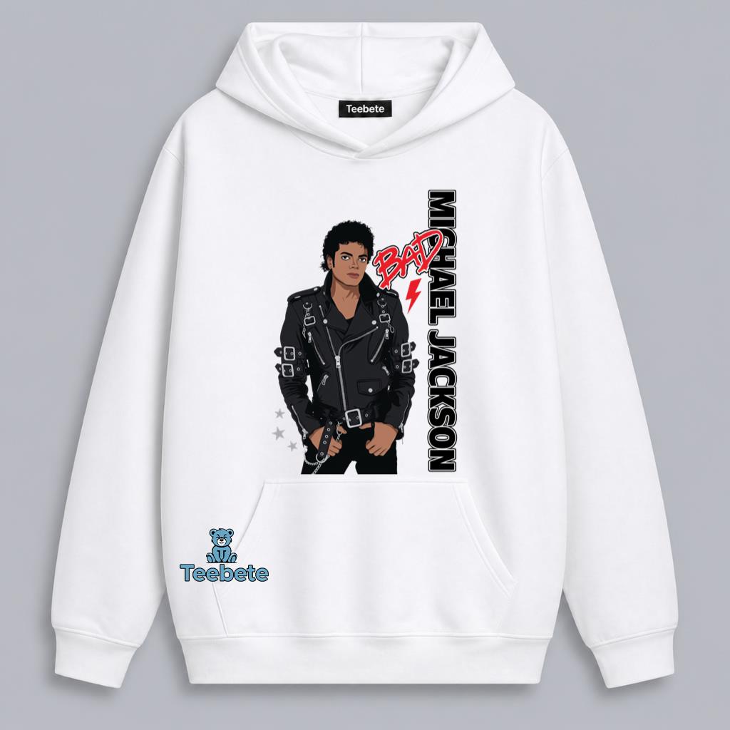 Michael Jackson Bad Classic Album Art Music Icon Hoodie Michael Jackson Bad Classic Album Art Music Icon Hoodie