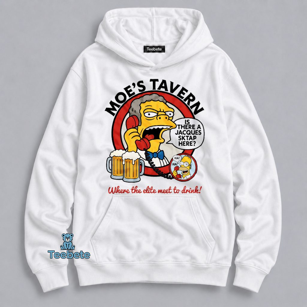 Moes Tavern Where The Elite Meet To Drink Simpsons Funny Graphic Hoodie Moes Tavern Where The Elite Meet To Drink Simpsons Funny Graphic Hoodie