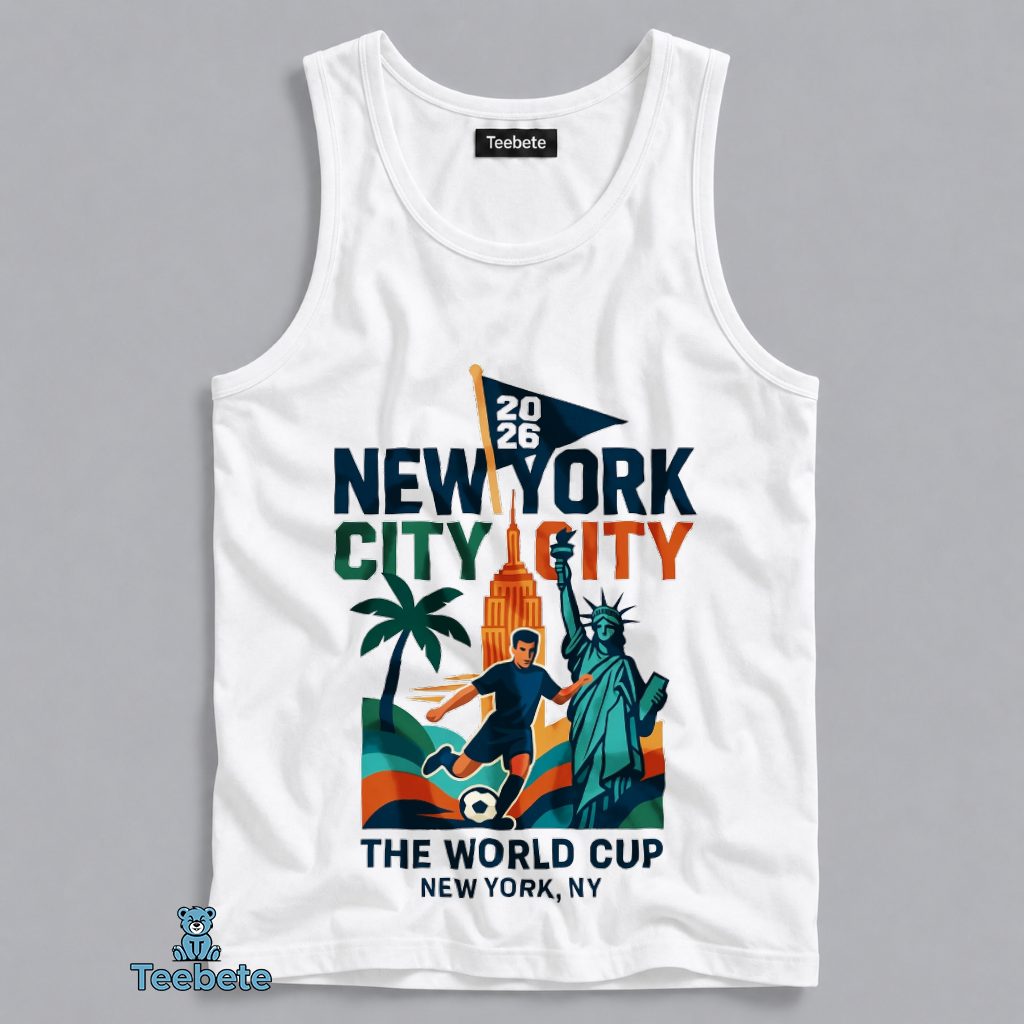 New York City 2026 World Cup Host City Soccer Tanktop New York City 2026 World Cup Host City Soccer Tanktop