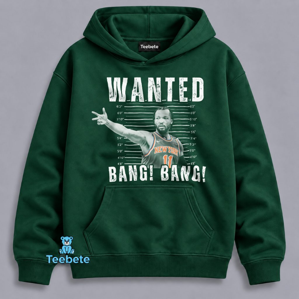 New York Knicks Jalen Brunson Wanted Bang Bang Mugshot Hoodie New York Knicks Jalen Brunson Wanted Bang Bang Mugshot Hoodie
