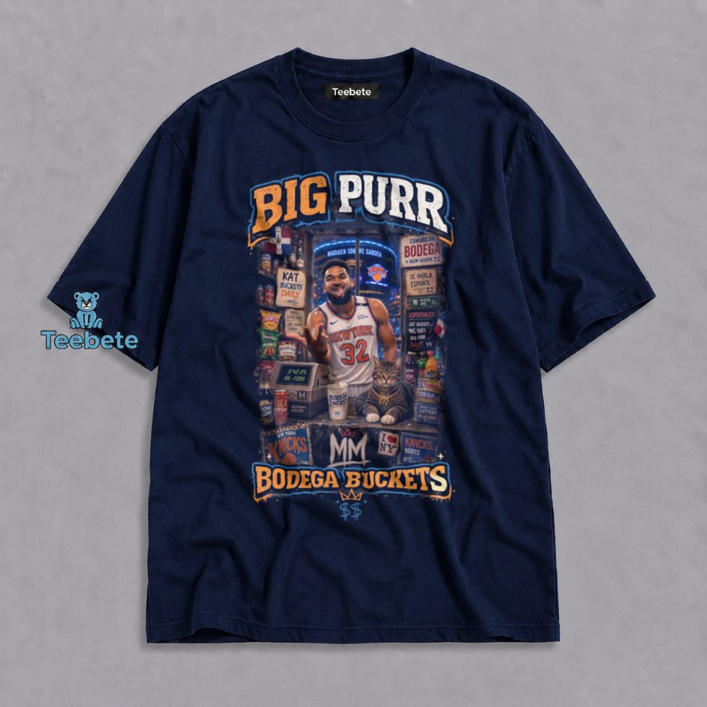 New York Knicks Karl Anthony Towns Big Purr Bodega Buckets Shirt