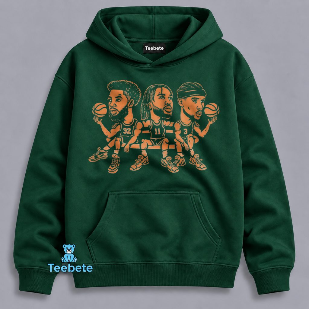 New York Knicks Karl Anthony Towns Jalen Brunson Josh Hart Big Three Hoodie New York Knicks Karl Anthony Towns Jalen Brunson Josh Hart Big Three Hoodie