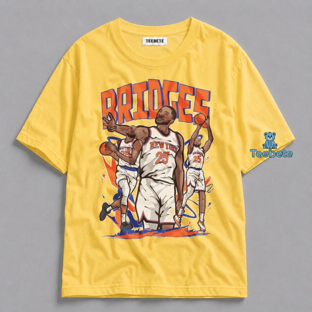 New York Knicks Mikal Bridges Number 25 Basketball Player Shirt