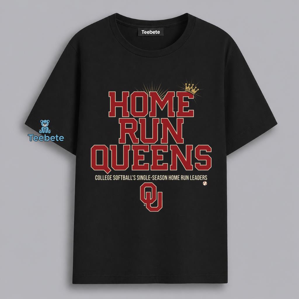 Oklahoma Sooners Home Run Queens College Softball Leaders Shirt