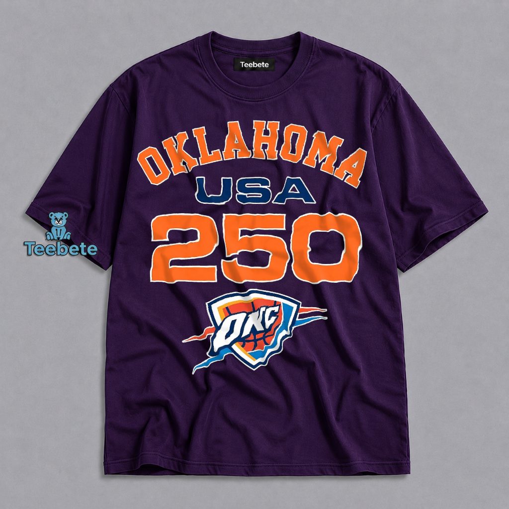 Oklahoma USA 250 OKC Thunder America Semiquincentennial Shirt