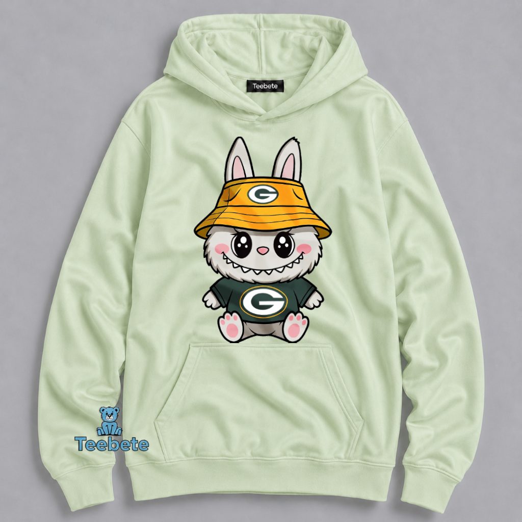 Packers Cute Kawaii Bunny Monster Green Bay Fan Hoodie Packers Cute Kawaii Bunny Monster Green Bay Fan Hoodie
